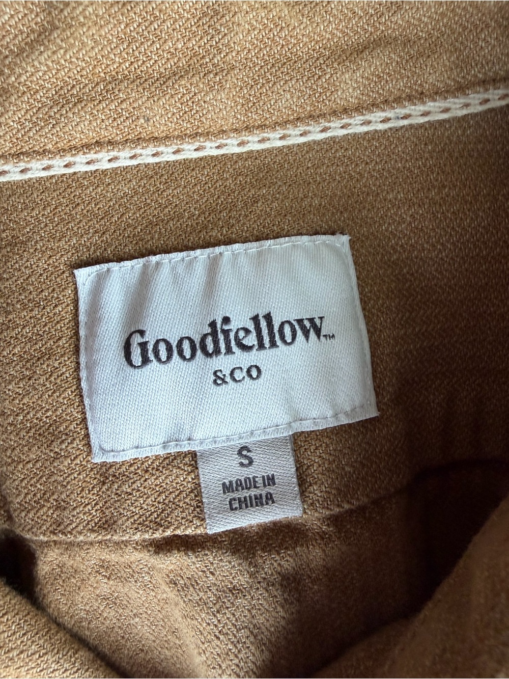 Goodfellow British Khaki Men’s Small Overshirt - Picture 7 of 7